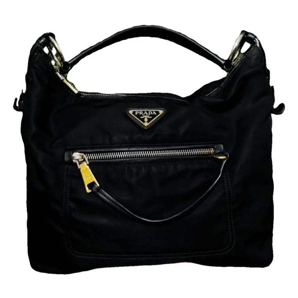 Prada Shoulder Hobo with Gold Accents